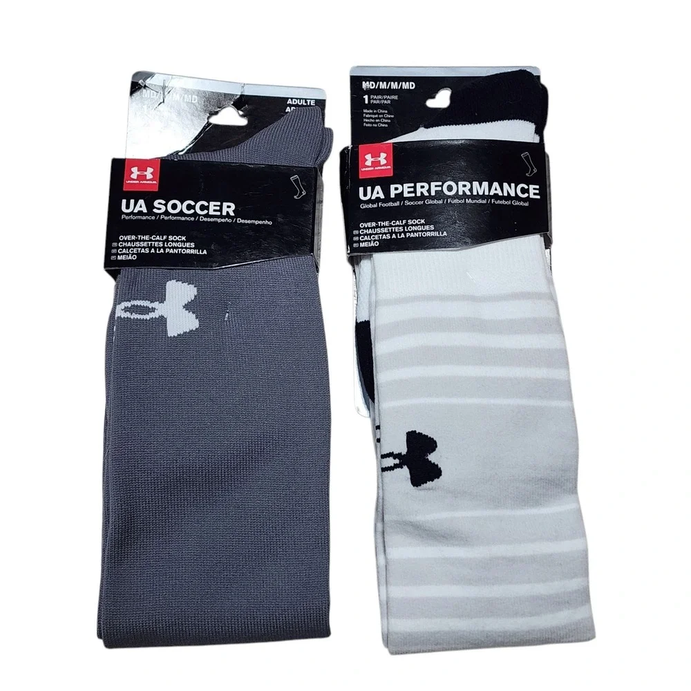 NEW Under Armour Soccer Performance Over-The-Calf Socks Moisture Wicking Adult M